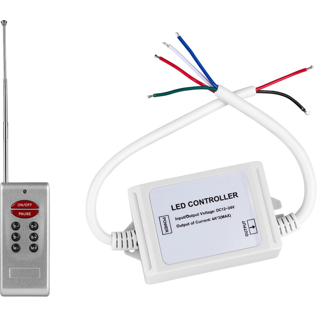 Outdoor RGB LED Light Strip Controller with RF Remote